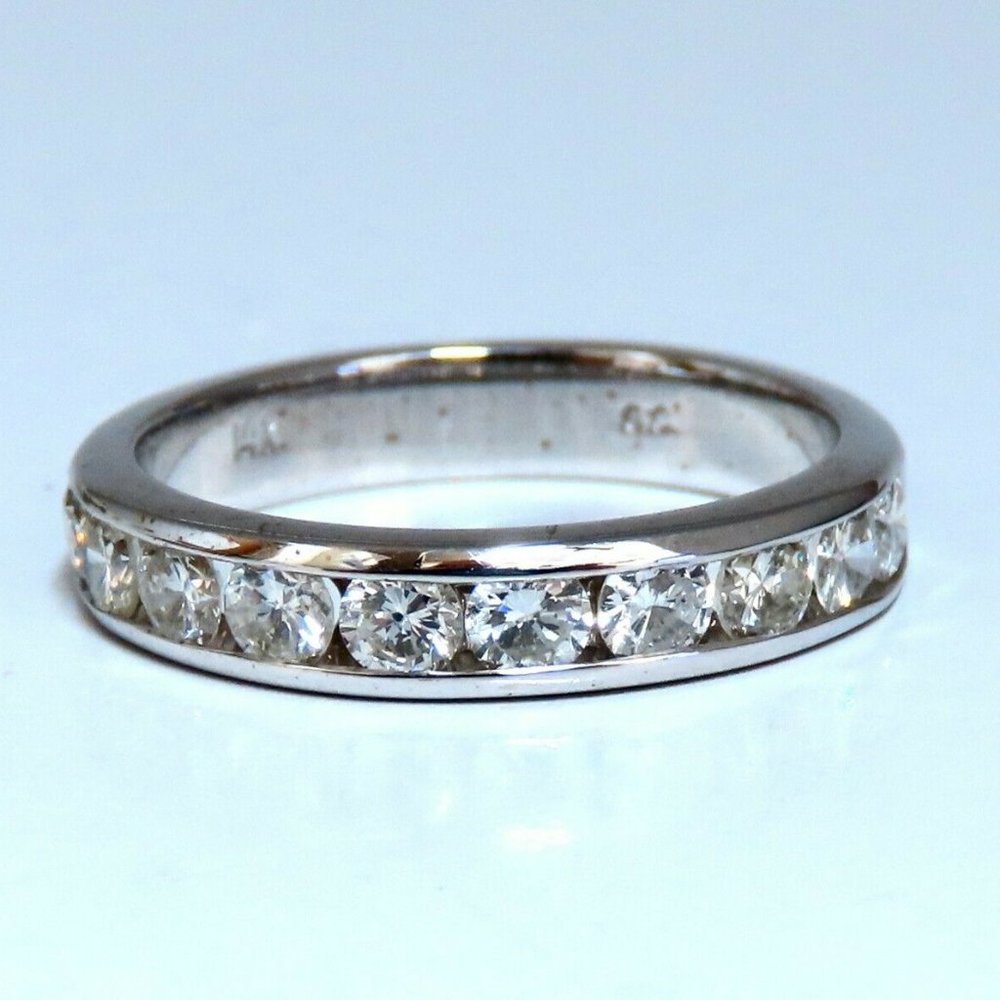 .70ct Natural Round Cut Diamonds Channel Band 14kt Gold 4MM*